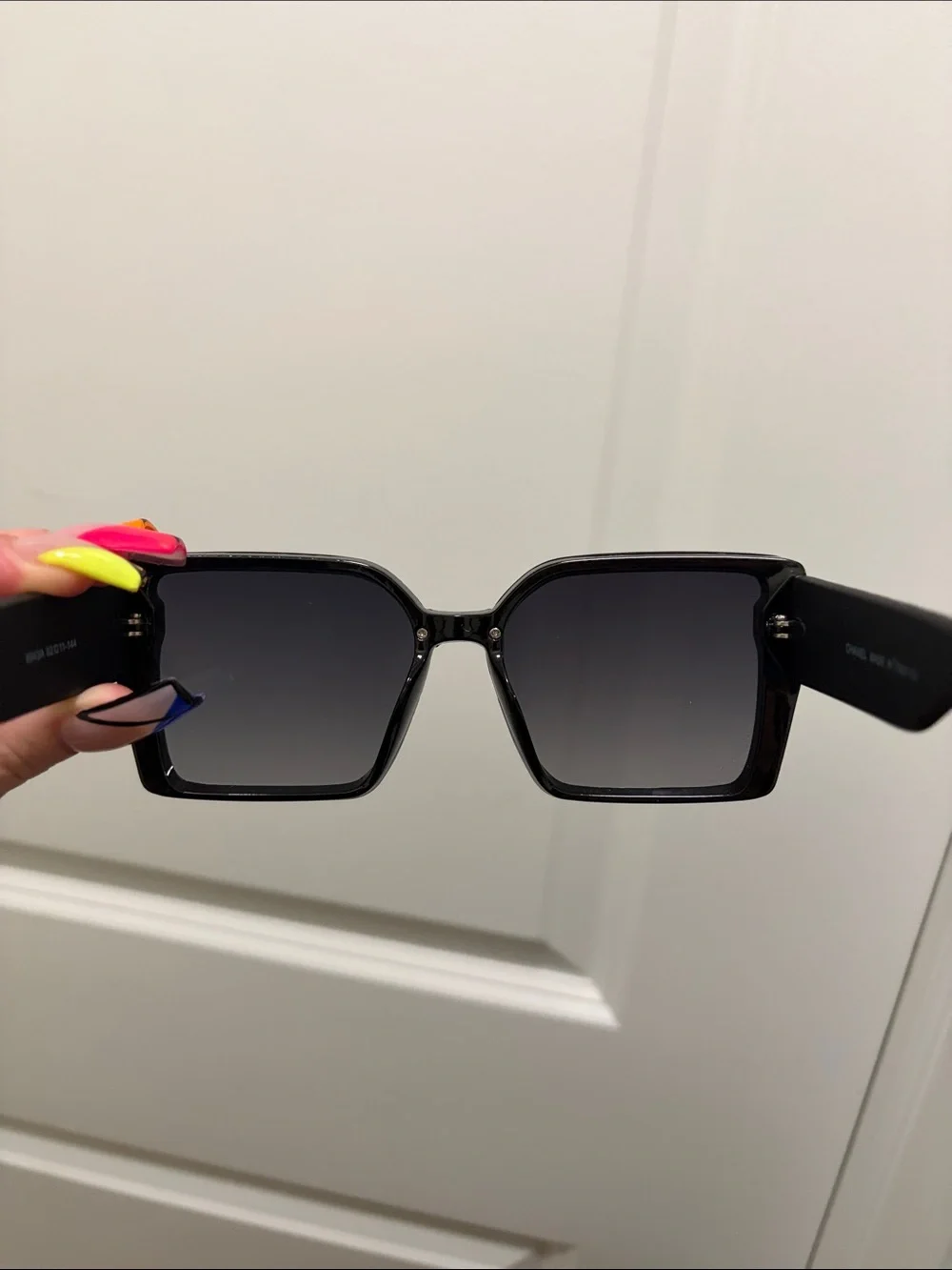 CC Brand New black with gold monogram sunglasses logo on lens!